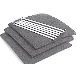 Filtre à charbon AK202AE1 240x220 mm (lot de 3) - 74X0998