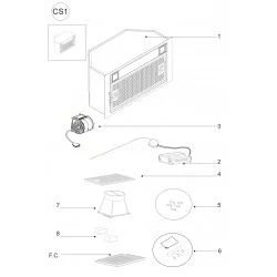 Vue éclatée AIRGLX8 (AIRGLX81) - GLX8 (GLX81)
