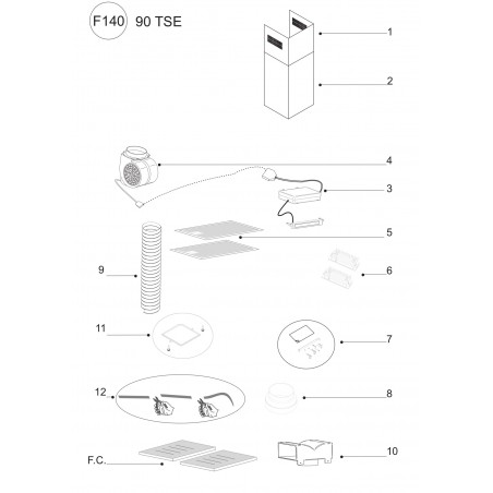 Vue éclatée HB901BBC