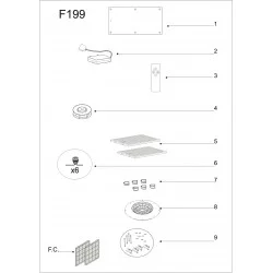 AIRF199 - Vue éclatée de hotte Airforce - 1001pieces.com
