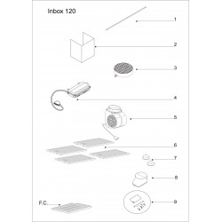 AIRINBOX1203 - Vue éclatée de hotte Airforce - 1001pieces.com