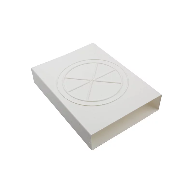 Gaine Plate-rectangulaire Kratki 1m - 5x15 Cm - Tôle Galvanisée - NEUF