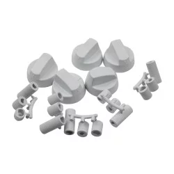 ES21816E - Boutons universels couleur blanc