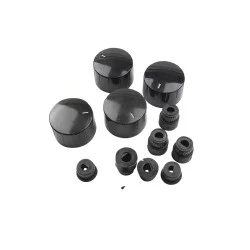 43CU506 - Kit boutons universel couleur noir inox