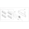 Kit de recyclage régénérable ext. pour hotte Bosch Neff Siemens - 17007754