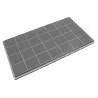Filtre à charbon AirForce FCHAR 350x191x15 pour modèles F16 F19 F39 F9 F56 F80 F40 F37 F93 F111 - AFCFCAF25X10S