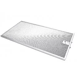 Filtre à graisse inox 500x265 mm hotte AIRFORCE pour modèle H90BK1 - AFGF142