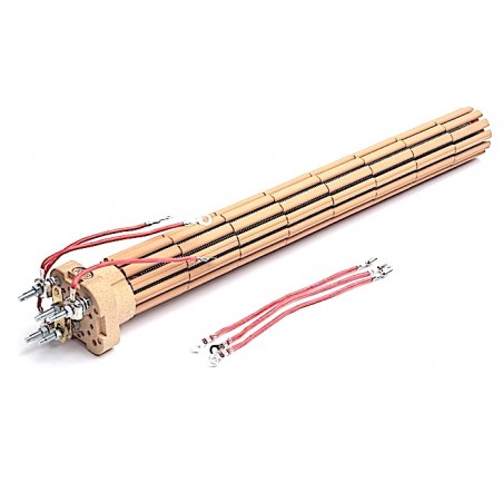 Résistance chauffe-eau stéatite triphasée 2200W L 420mm Ø 47mm - 099022